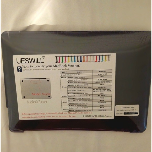 Macbook Pro 13-inch Hard Case (USB-C) New Never Opened - Picture 4 of 10